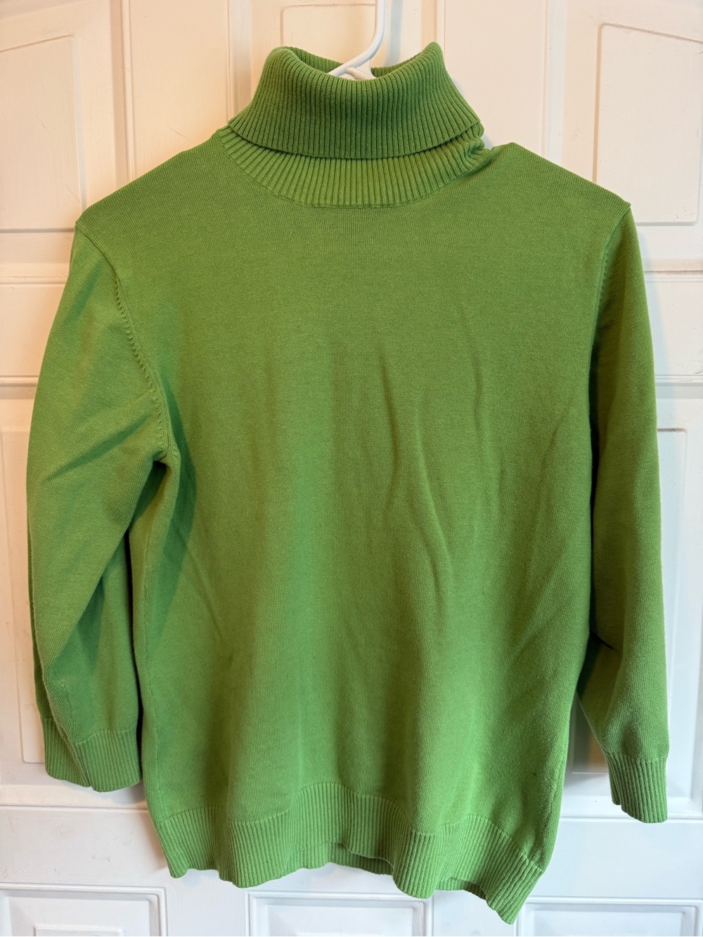 Old Navy Bright Green Cotton Turtleneck Sweater